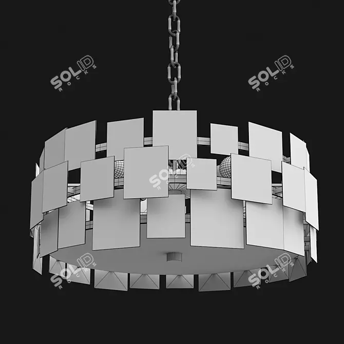 Elegant Pattern Lamp Pendant 3D model image 3