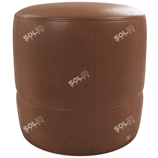 Luxury Leather Pouf: DS-760 3D model image 2