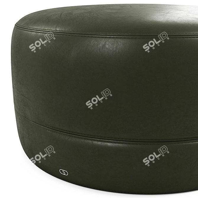 Luxury Leather Pouf: DS-760 3D model image 3