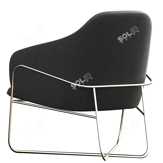 Stanley Accent Armchair: Sleek and Stylish Seating 3D model image 3