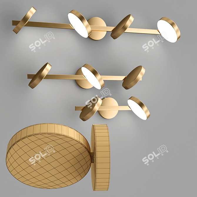 Elegant Liveig Wall Lamps 3D model image 2