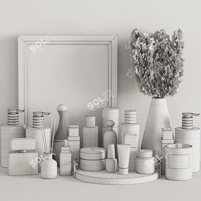 Stylish Bathroom Accessories: 2016 Version 3D model image 4