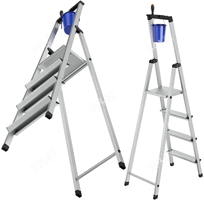 KRAUSE Step Ladders: Solidy, Dopplo & Corda 3D model image 5