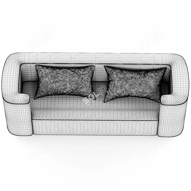 Modern Minimalist Verpan Sofa 3D model image 3