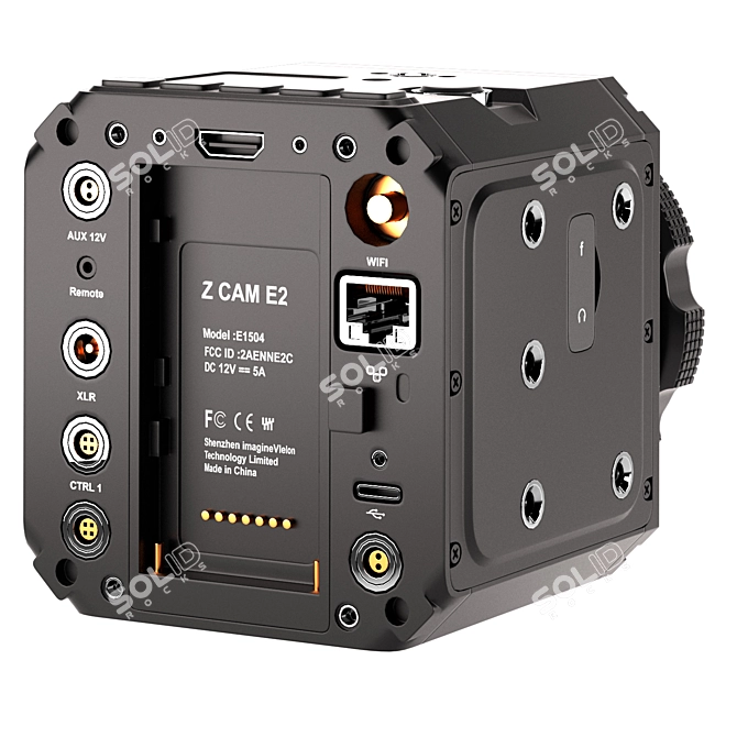 Z Cam E2-M4 4K Camera: High-Poly Model with Advanced Materials 3D model image 3