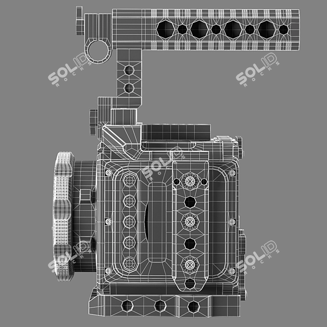 Z Cam E2-M4 4K Camera: High-Poly Model with Advanced Materials 3D model image 5