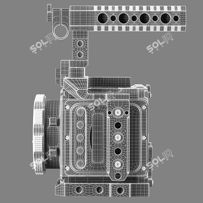 Z Cam E2-M4 4K Camera: High-Poly Model with Advanced Materials 3D model image 6