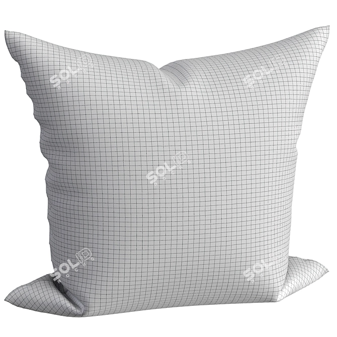 Elegant Decor Pillow 3D model image 2