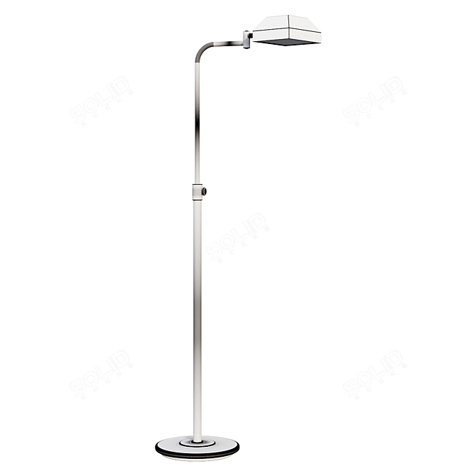 Elegant Vintage Pharmacy Floor Lamp 3D model image 2