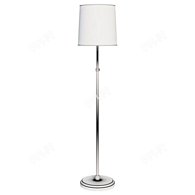 Sleek Adjustable Floor Lamp 3D model image 2