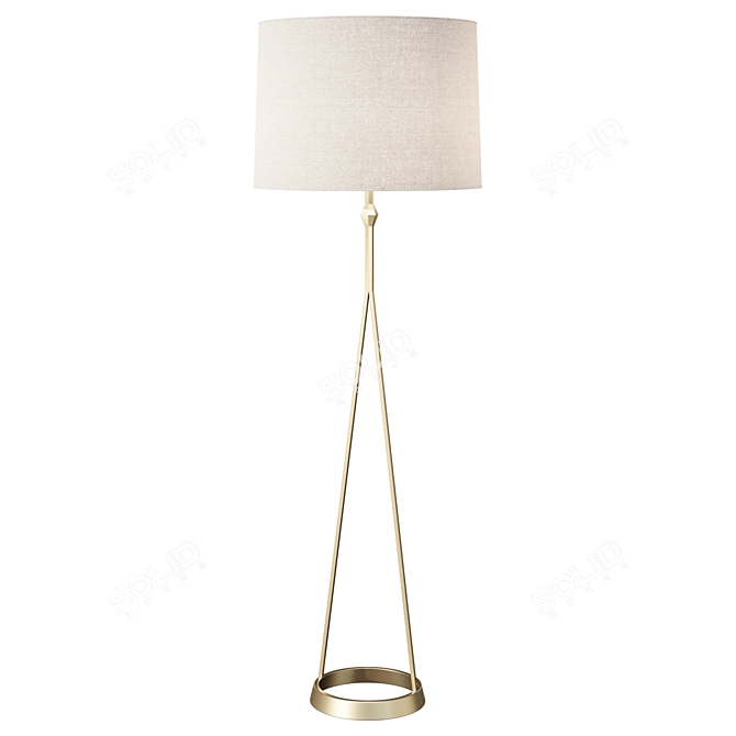 Modern A-Line Floor Lamp 3D model image 1