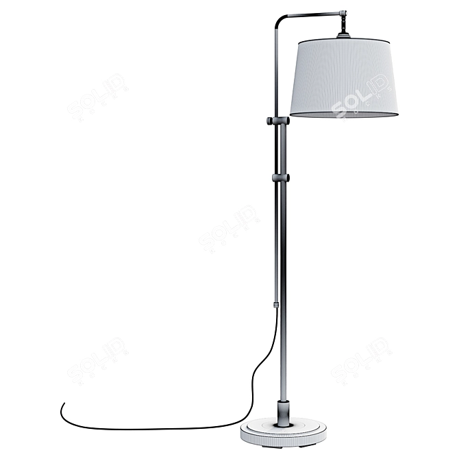 Modern Adjustable Floor Lamp 3D model image 2