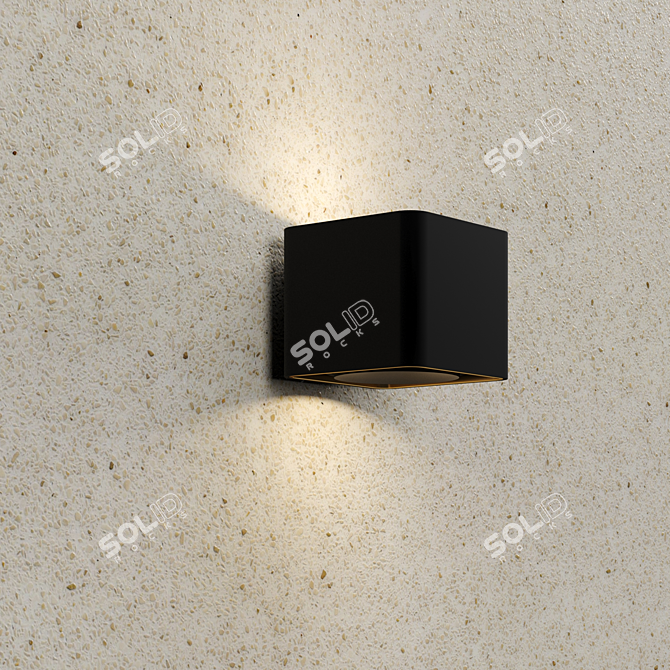 Elegant Terrazzo Marble Tile 3D model image 2