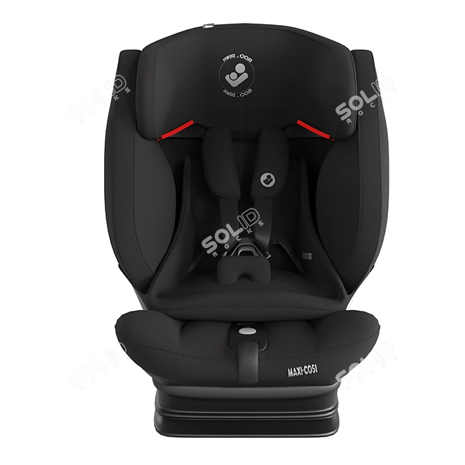 Maxi Cosi Car Seat: Unwrapped, PBR Textures, Clean Topology 3D model image 3