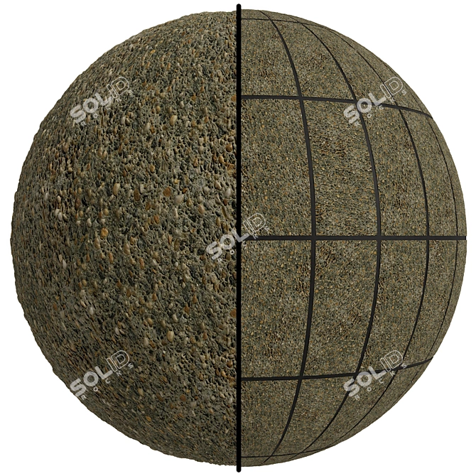 FB188 Stone Covering | Exposed Aggregate Texture 3D model image 1