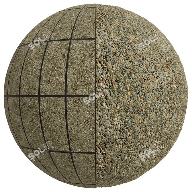 FB188 Stone Covering | Exposed Aggregate Texture 3D model image 4