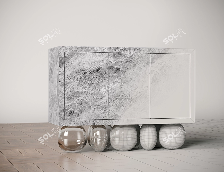 Gravity Defying Sideboard 3D model image 2