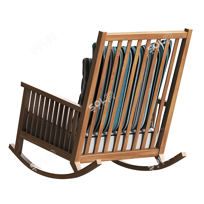 Modern Rocking Chair: Gervasoni InOut 3D model image 4