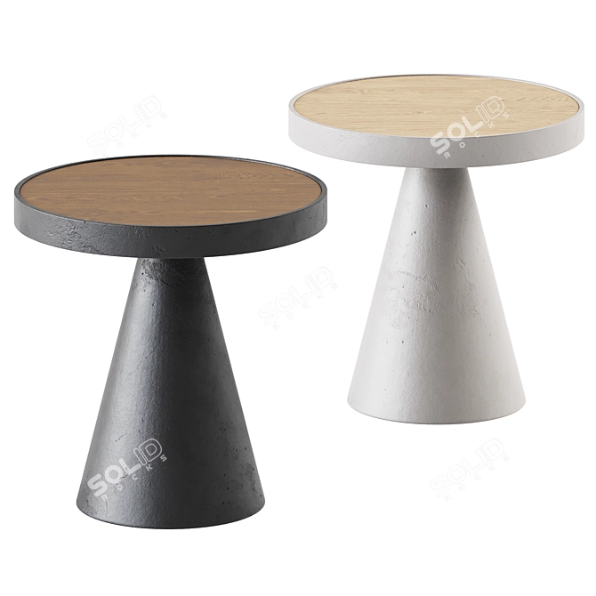 Modern Cone Open Air Coffee Table 3D model image 1