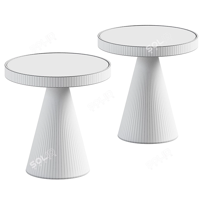 Modern Cone Open Air Coffee Table 3D model image 2