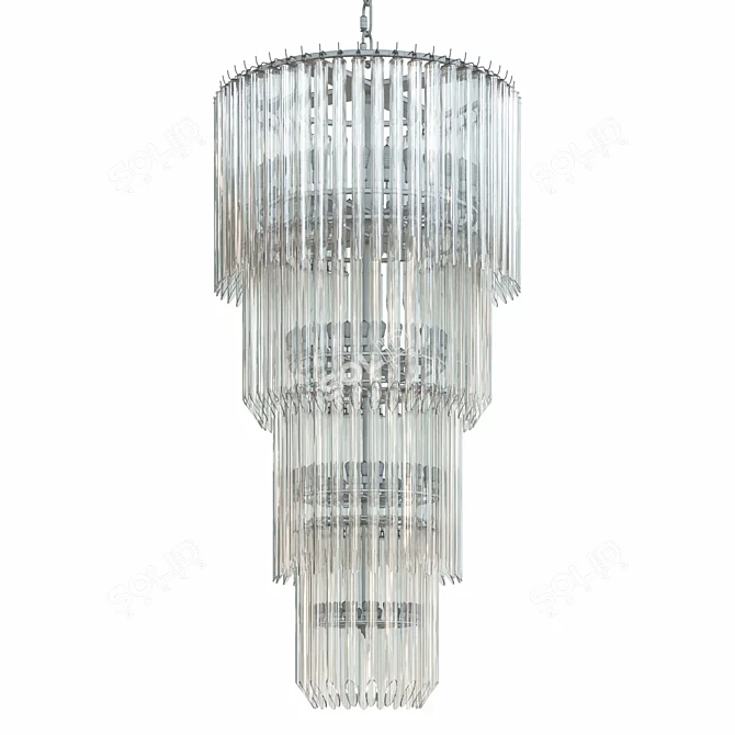 EICHHOLTZ Alpina S Chandelier: Timeless Elegance for Your Space 3D model image 2