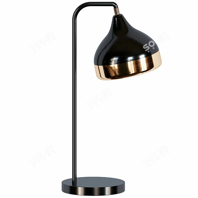 Sleek Desk Lamp - Stylish and Functional 3D model image 1