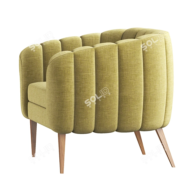 Modern Brabbu Oreas Armchair 3D model image 4