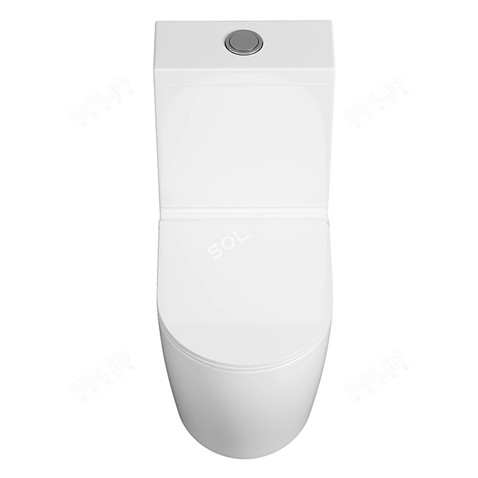 Sleek Rimless Toilet: BelBagno ETNA 3D model image 2