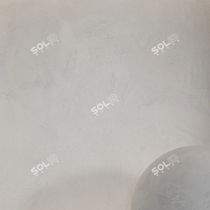 Seamless Decorative Plaster: Elegant & Durable 3D model image 3