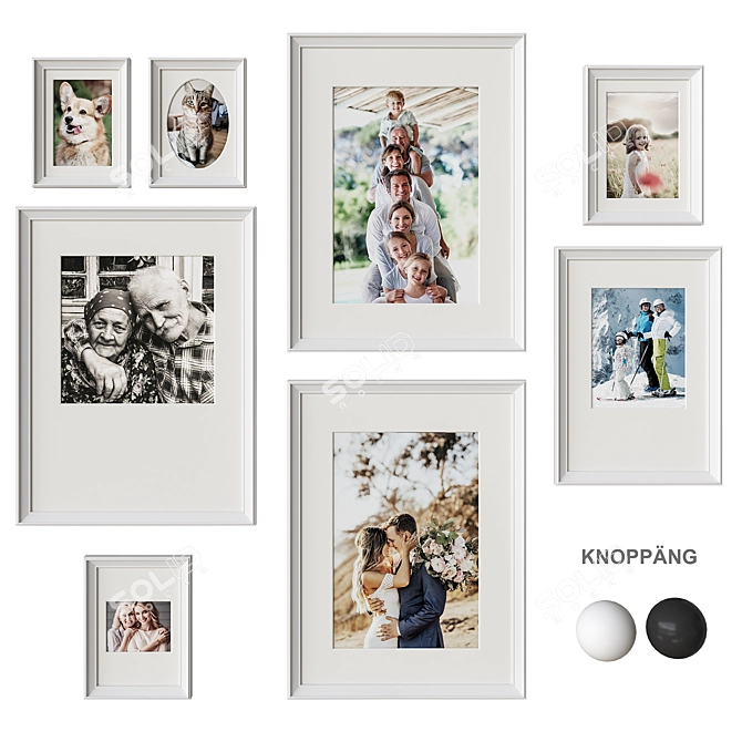 Family Moments Display: KNOPPÄNG IKEA 3D model image 1