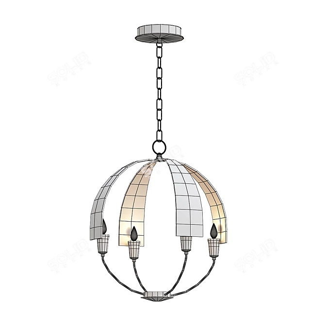 Cirque 2013: V-Ray Render Chandelier 3D model image 2