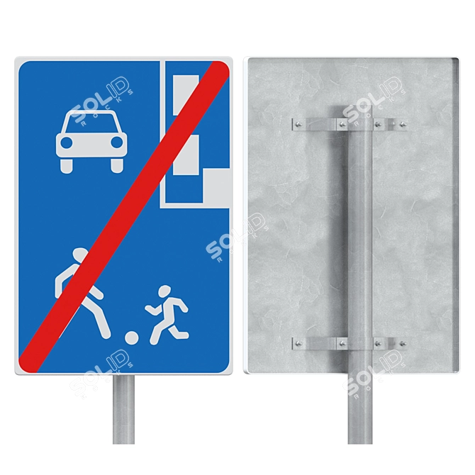 Multi-Purpose Sign Set 3D model image 2