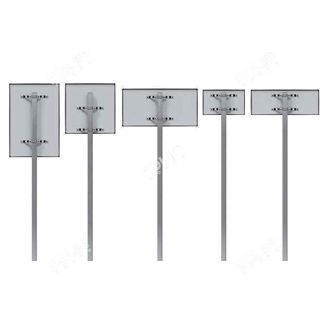 Multi-Purpose Sign Set 3D model image 6