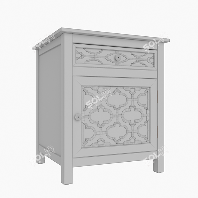 Modern Kiran Cabinet: Sleek Design, Premium Quality 3D model image 3