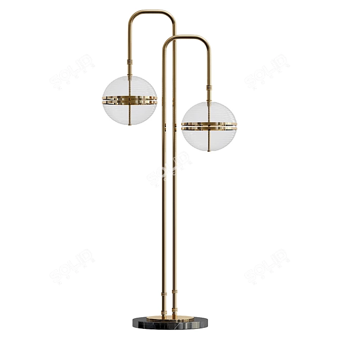 Miles Modern Floor Lamp 3D model image 1