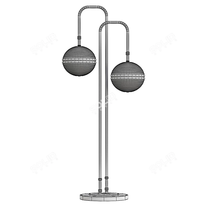 Miles Modern Floor Lamp 3D model image 2