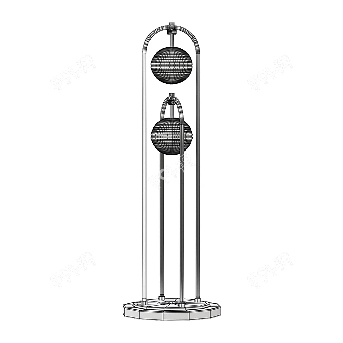 Modern Floor Lamp: Sanders 3D model image 2