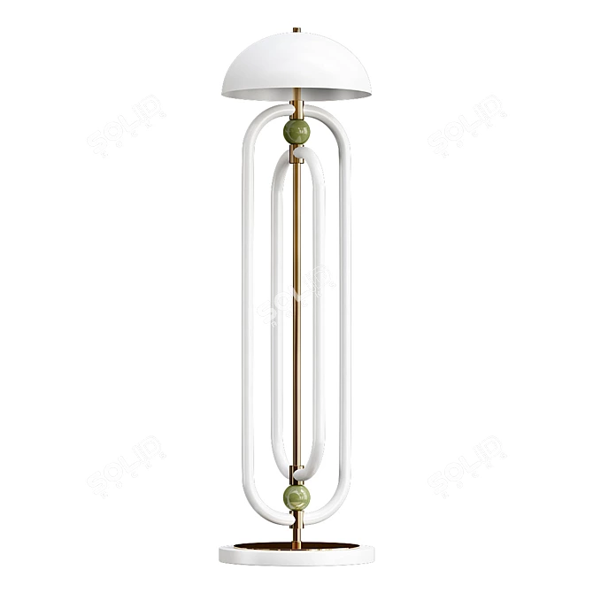 Elegant Welles Floor Lamp 3D model image 1