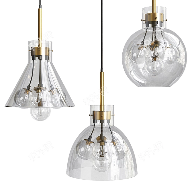 Elegant Vappe Design Lamps 3D model image 1