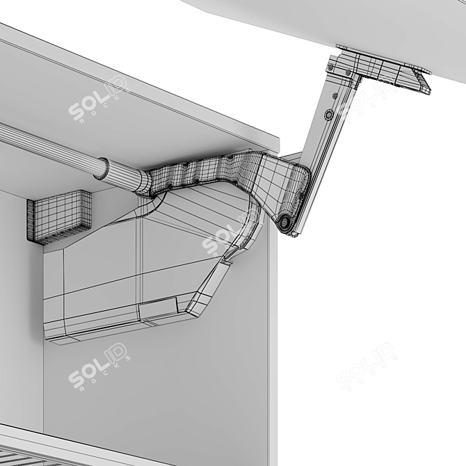 BLUM AVENTOS HS Dish Drying Rack 3D model image 2