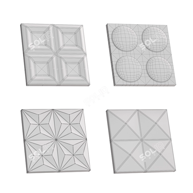 Elevated Glass Set 3D model image 9