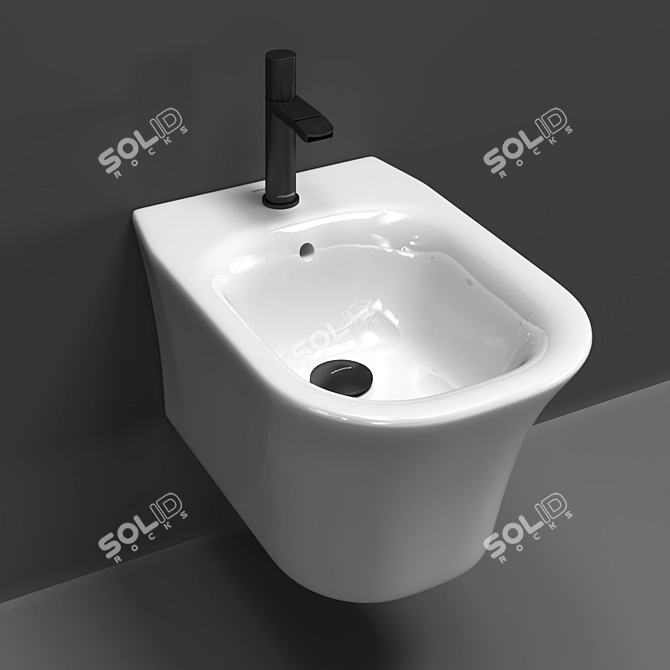 Elevate Your Bathroom: Cabo Toilet and Bidet 3D model image 3