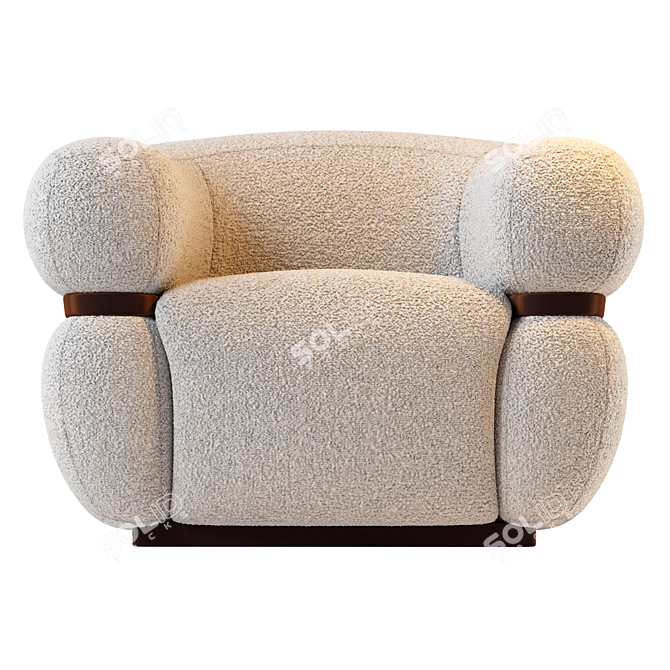 Modern Malibu Arm Chair, 2013 Design 3D model image 3