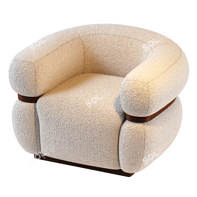 Modern Malibu Arm Chair, 2013 Design 3D model image 4