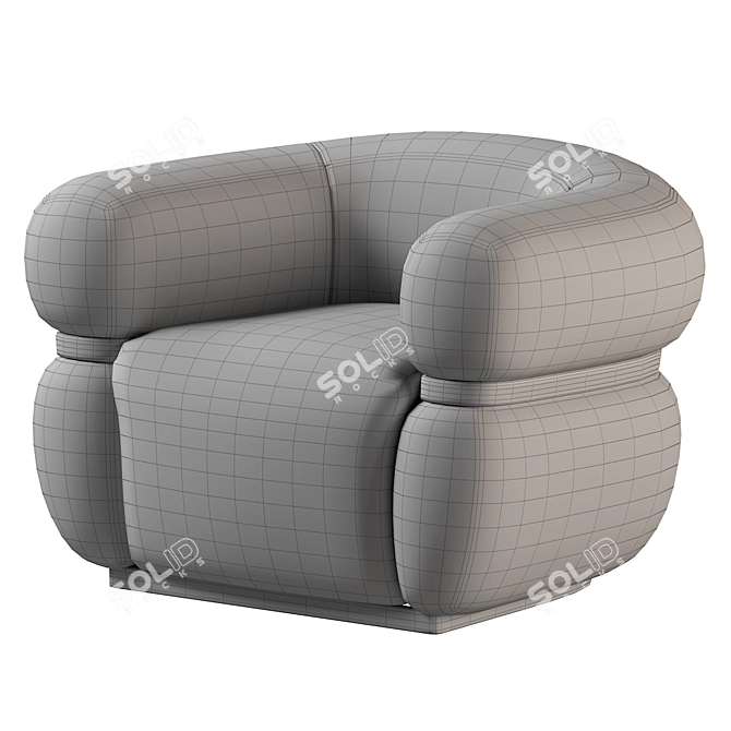 Modern Malibu Arm Chair, 2013 Design 3D model image 6