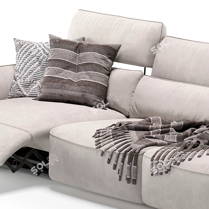 Natuzzi Supor Sofa: Reimagining Luxury 3D model image 6