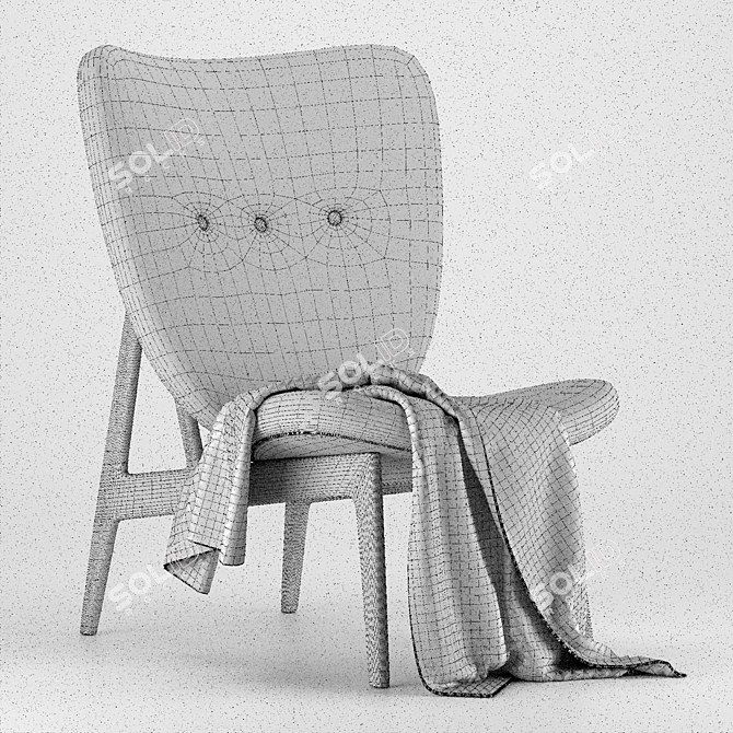 Elephant Chair: Comfortable and Stylish Seating 3D model image 5