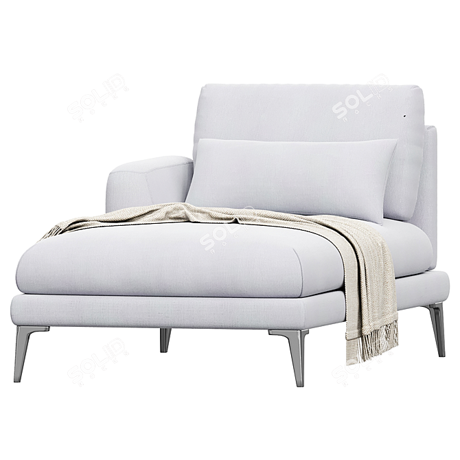 Elegant Classic Récamière: Timeless Comfort 3D model image 2