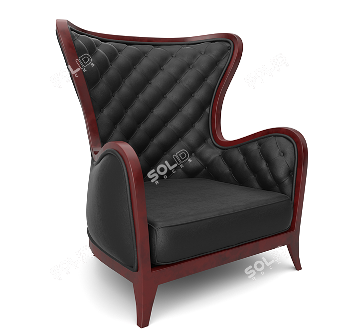 Classic Comfort Armchair 3D model image 5