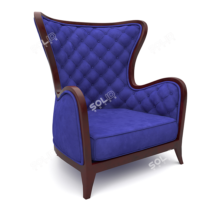 Classic Comfort Armchair 3D model image 6